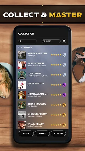 Взломанная Country Star: Music Game [MOD: безлимитные деньги и все песни] на Андроид — скриншот 3
