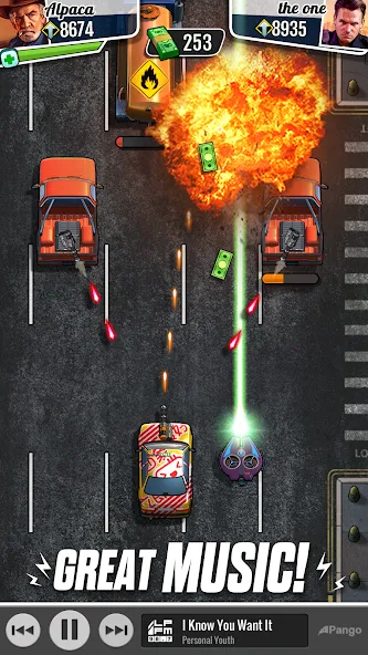 Скачать взлом Fastlane: Road to Revenge [MOD: безлимитные деньги и патроны] — скриншот 5