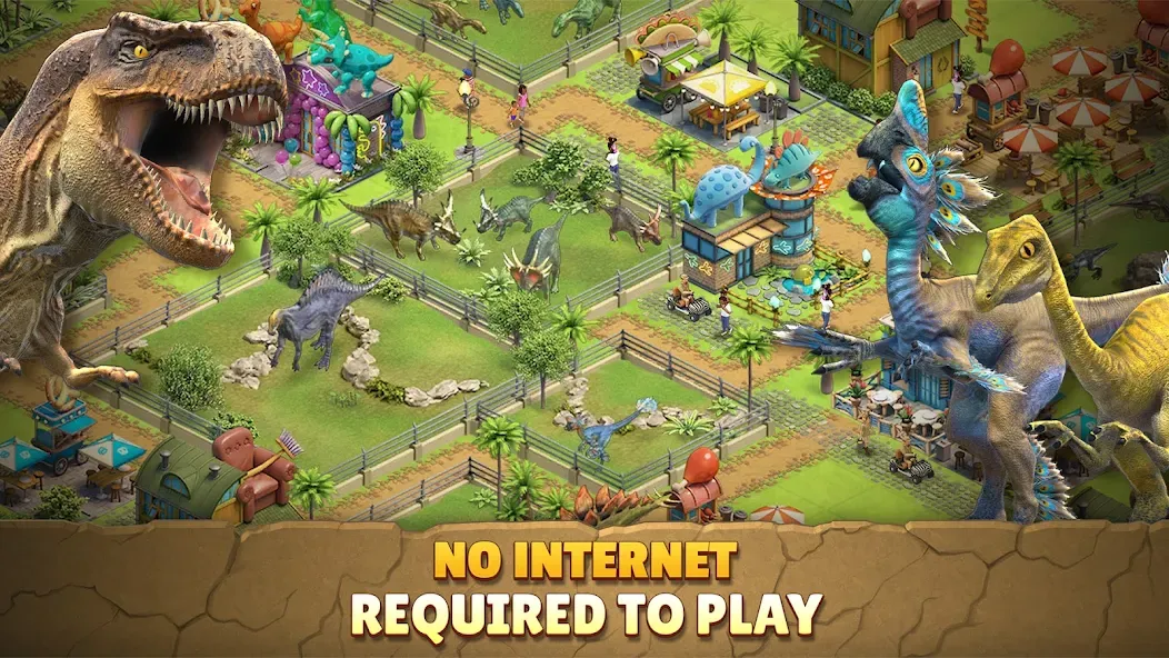 Скачать взлом Jurassic Dinosaur: Dino Game [MOD: безлимитные деньги и мощные динозавры] — скриншот 2