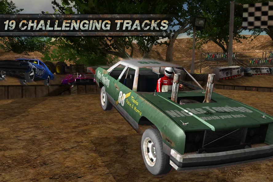 Скачать Demolition Derby: Crash Racing [MOD: безлимитные деньги и все машины открыты] — скриншот 2