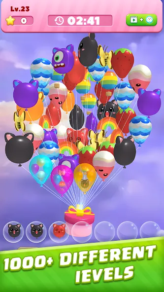 Bubble Burst：Match 3D [MOD: безлимитные монеты и подсказки] (Бесплатно / APK) — скриншот 1