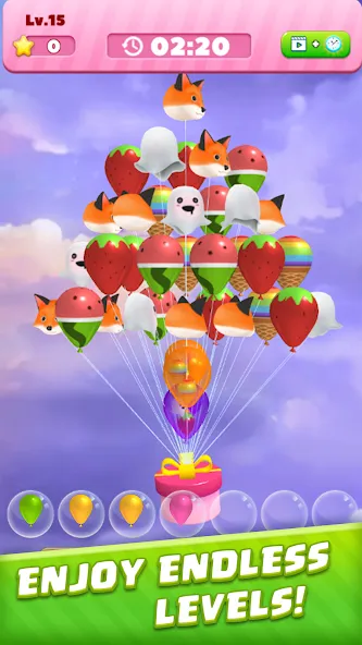 Bubble Burst：Match 3D [MOD: безлимитные монеты и подсказки] (Бесплатно / APK) — скриншот 2
