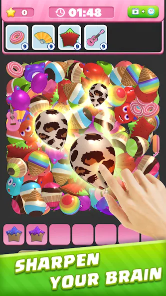 Bubble Burst：Match 3D [MOD: безлимитные монеты и подсказки] (Бесплатно / APK) — скриншот 3