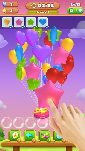 Скачать Match Triple Balloon [MOD: безлимитные монеты и все уровни открыты] на телефон — скриншот 1