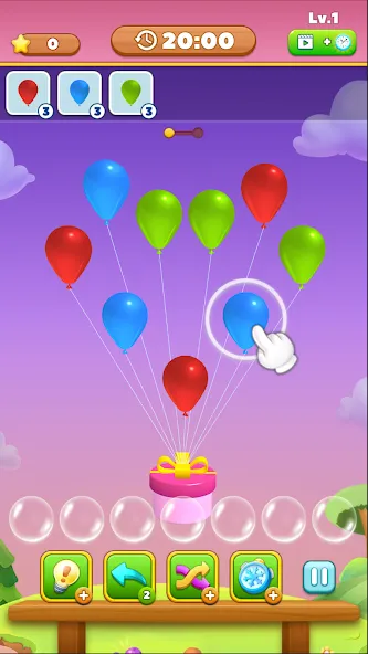 Скачать Match Triple Balloon [MOD: безлимитные монеты и все уровни открыты] на телефон — скриншот 4