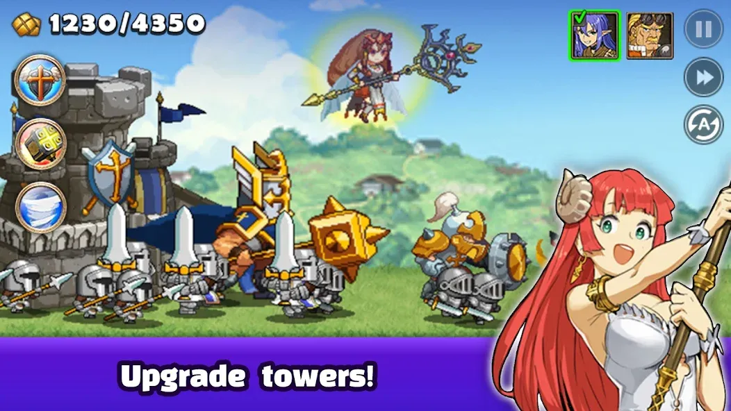 Скачать Kingdom Wars - Tower Defense [MOD: безлимитные ресурсы и улучшения] — скриншот 2
