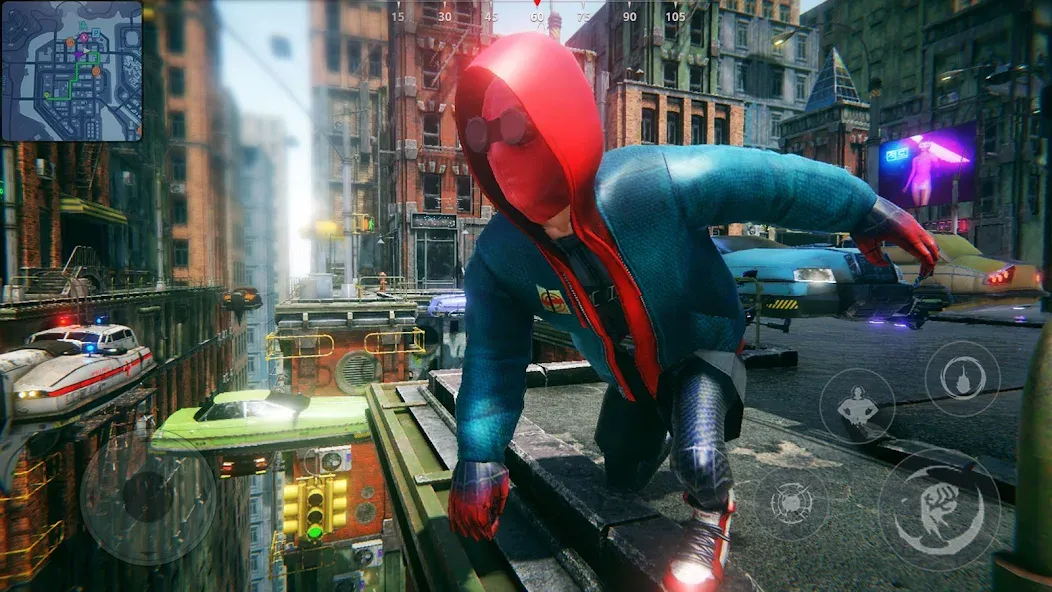 Super city Hero:Spider Game [MOD: безлимитные деньги и супергеройские способности] (Бесплатно / APK) — скриншот 1