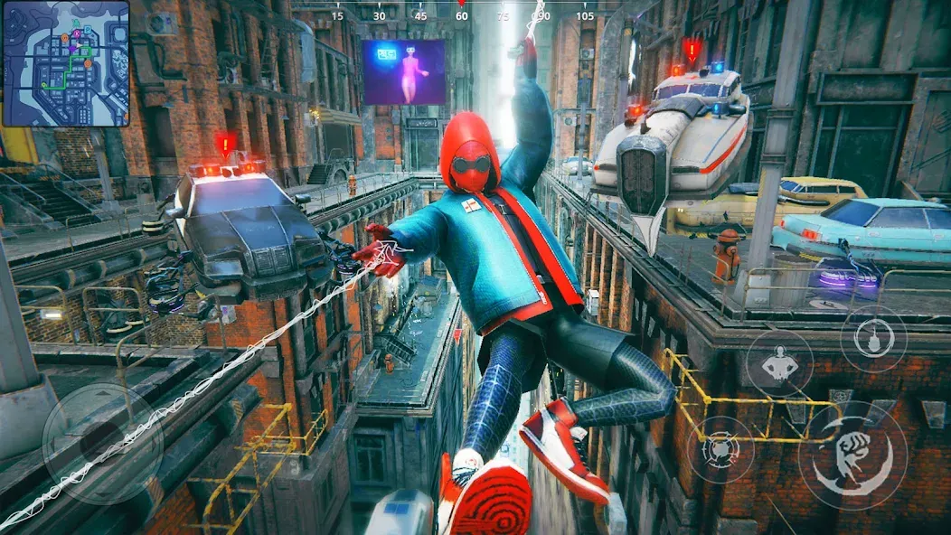 Super city Hero:Spider Game [MOD: безлимитные деньги и супергеройские способности] (Бесплатно / APK) — скриншот 4