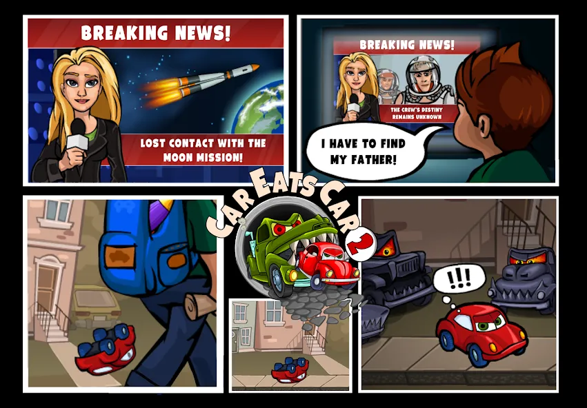 Скачать Car Eats Car 2 - Racing Game [MOD: безлимитные деньги и все машины открыты] — скриншот 4