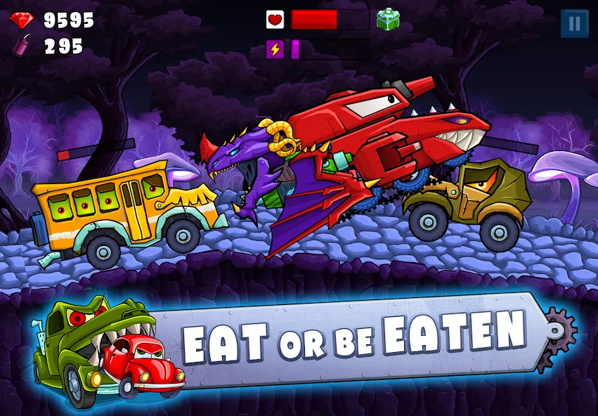 Скачать Car Eats Car 2 - Racing Game [MOD: безлимитные деньги и все машины открыты] — скриншот 5