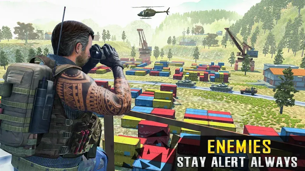 Commando War Army Game Offline [MOD: безлимитные патроны и здоровье] (Бесплатно / APK) — скриншот 2