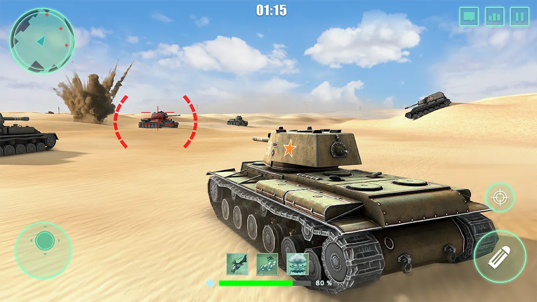 World Tanks War: Offline Games [MOD: безлимитные деньги и мощная техника] последняя версия — скриншот 2