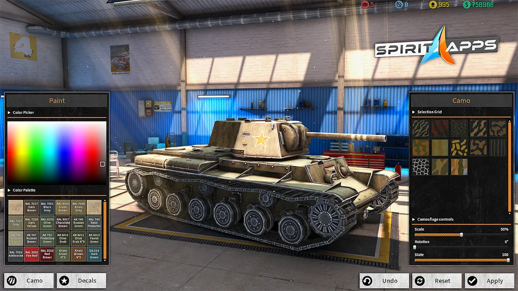 World Tanks War: Offline Games [MOD: безлимитные деньги и мощная техника] последняя версия — скриншот 4