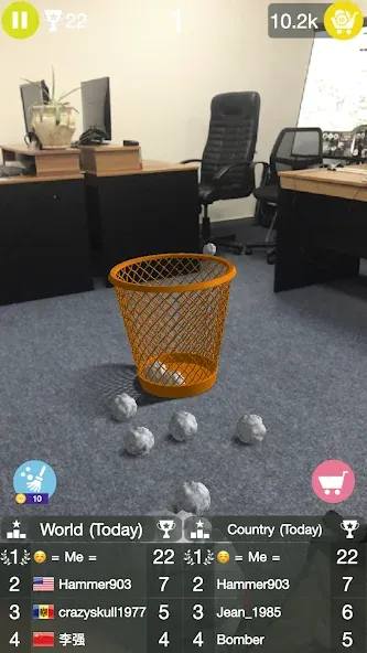 Paper Bin AR [MOD: без рекламы и все уровни открыты] (Бесплатно / APK) — скриншот 1