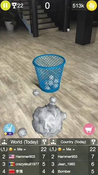 Paper Bin AR [MOD: без рекламы и все уровни открыты] (Бесплатно / APK) — скриншот 4