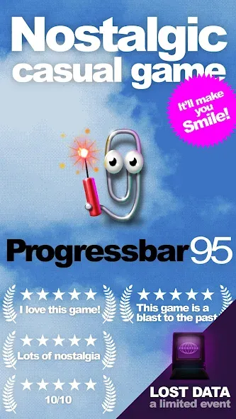 Progressbar95 - nostalgic game [MOD: без рекламы и бесконечные жизни] (Бесплатно / APK) — скриншот 1