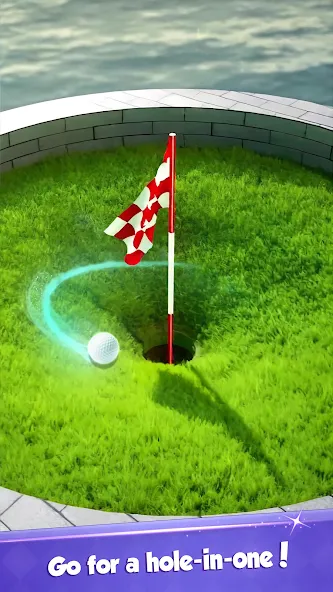 Взломанная Golf Rival - Multiplayer Game [MOD: безлимитные деньги и мячи] на Андроид — скриншот 1