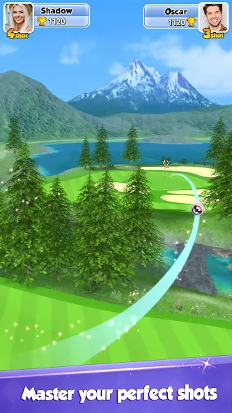 Взломанная Golf Rival - Multiplayer Game [MOD: безлимитные деньги и мячи] на Андроид — скриншот 3
