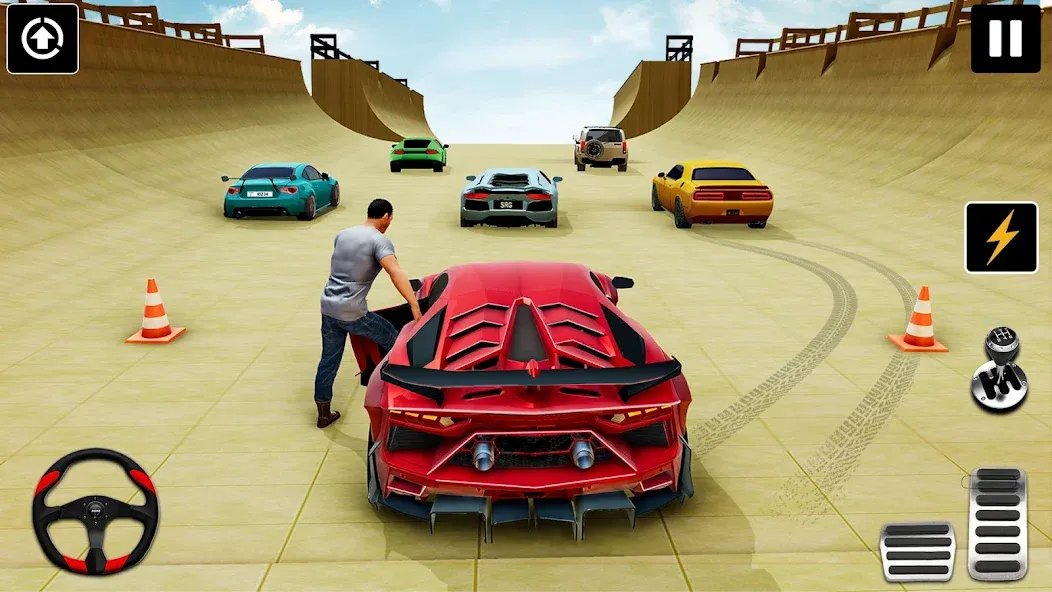 Скачать взлом GT Car Stunt : Ramp Car Stunts [MOD: безлимитные деньги и все машины] — скриншот 5