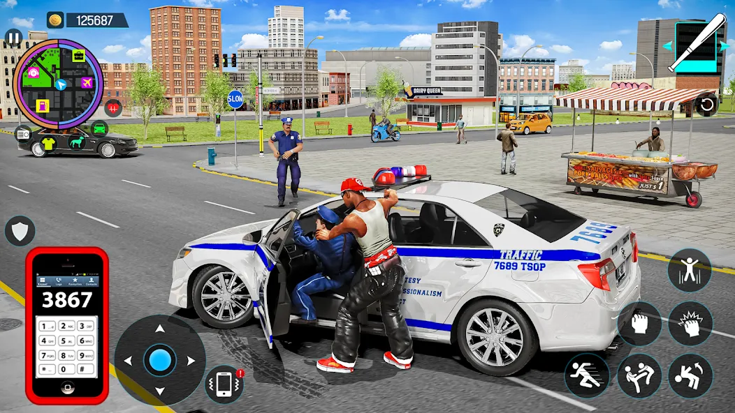 Взломанная Gangster Mafia City Crime Game [MOD: безлимитные деньги и оружие] на Андроид — скриншот 3