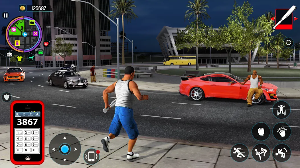 Взломанная Gangster Mafia City Crime Game [MOD: безлимитные деньги и оружие] на Андроид — скриншот 4