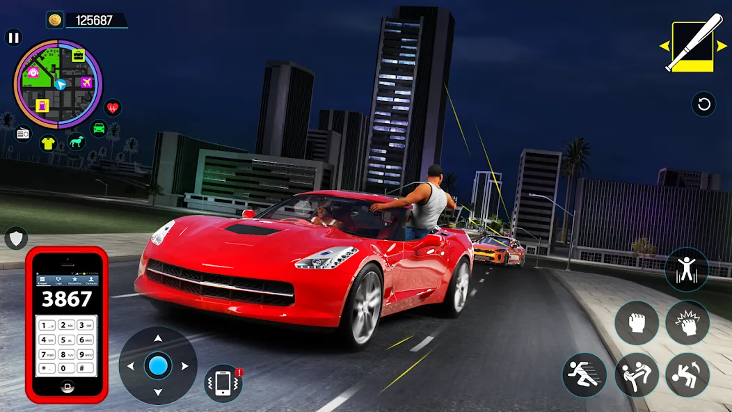 Взломанная Gangster Mafia City Crime Game [MOD: безлимитные деньги и оружие] на Андроид — скриншот 5