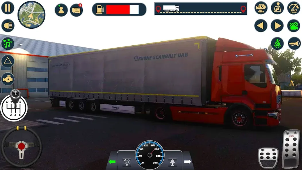 Скачать Euro Cargo Truck Simulator 3D [MOD: безлимитные деньги и все грузовики] — скриншот 1