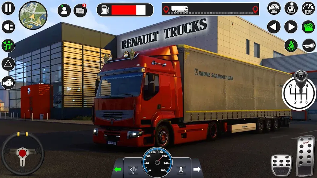 Скачать Euro Cargo Truck Simulator 3D [MOD: безлимитные деньги и все грузовики] — скриншот 3