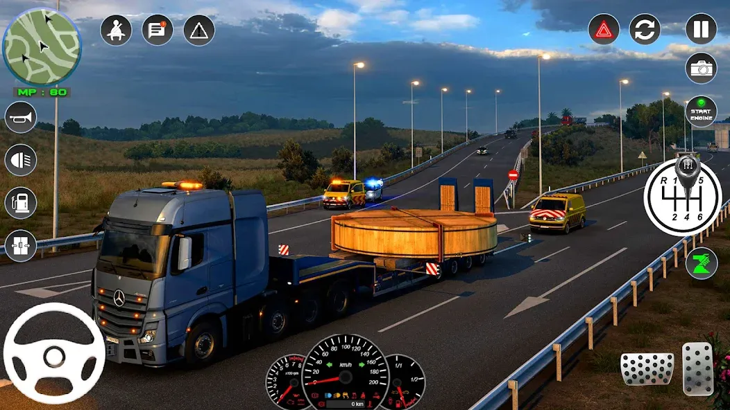 Скачать Euro Cargo Truck Simulator 3D [MOD: безлимитные деньги и все грузовики] — скриншот 4