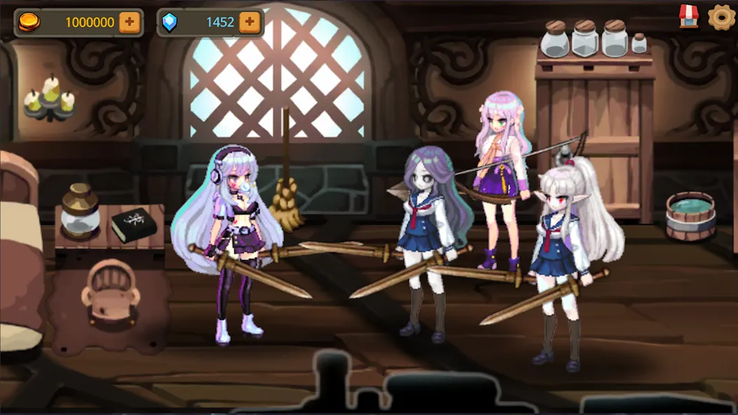 Скачать взлом Dungeon Princess 2! : RPG [MOD: безлимитные деньги и усиленные герои] — скриншот 1