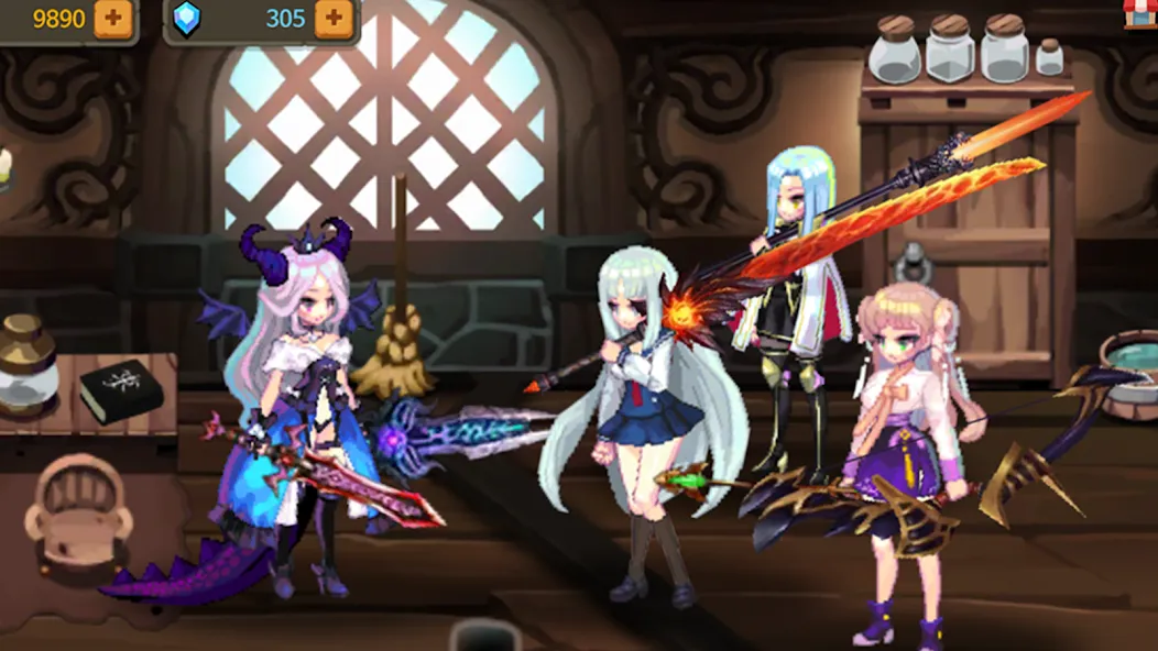 Скачать взлом Dungeon Princess 2! : RPG [MOD: безлимитные деньги и усиленные герои] — скриншот 2