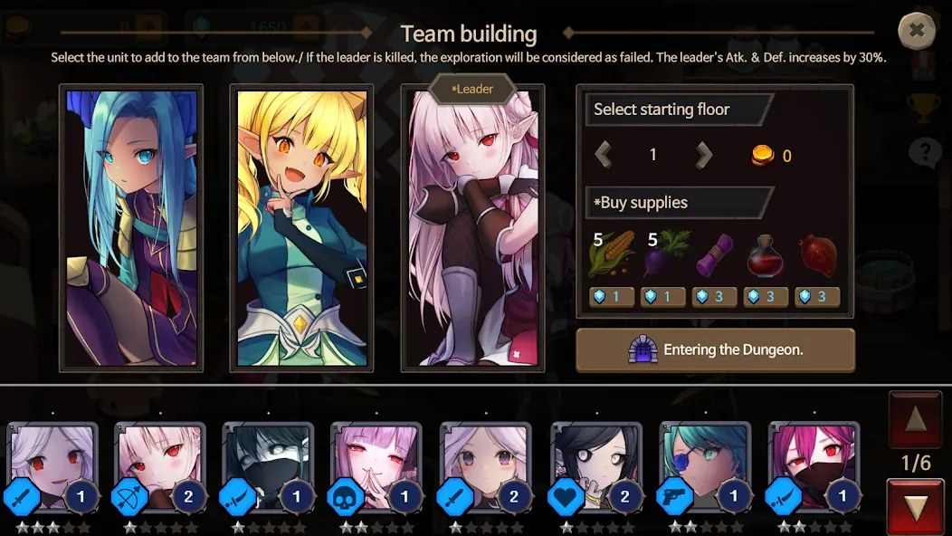 Скачать взлом Dungeon Princess 2! : RPG [MOD: безлимитные деньги и усиленные герои] — скриншот 3