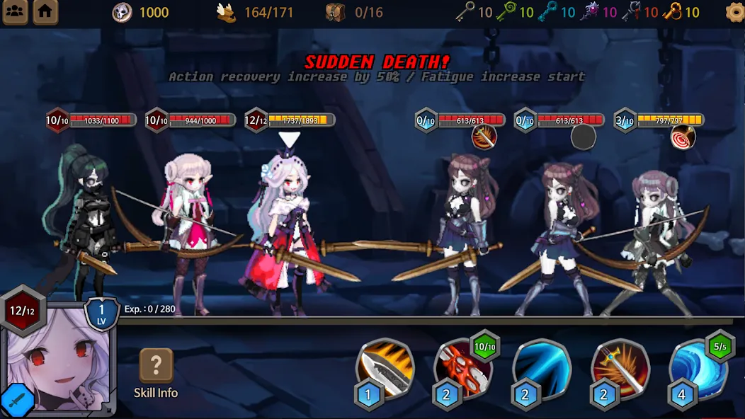 Скачать взлом Dungeon Princess 2! : RPG [MOD: безлимитные деньги и усиленные герои] — скриншот 4