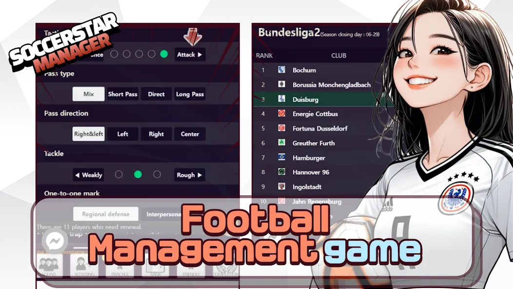 SSM - Football Manager Game [MOD: безлимитные деньги и игроки] (Бесплатно / APK) — скриншот 1