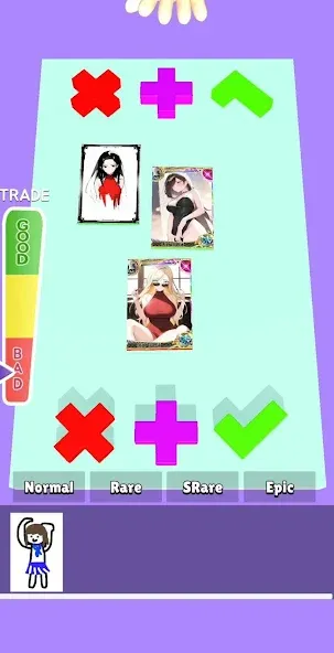 Скачать взлом Card Run : Anime Evolution [MOD: безлимитные монеты и все карты] — скриншот 4