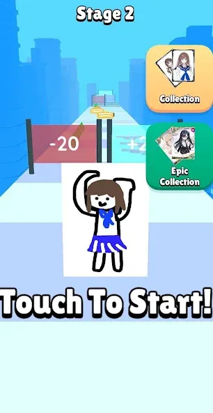 Скачать взлом Card Run : Anime Evolution [MOD: безлимитные монеты и все карты] — скриншот 5