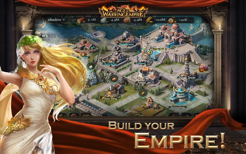 Скачать взлом Age of Warring Empire [MOD: безлимитные ресурсы и мощная армия] — скриншот 2