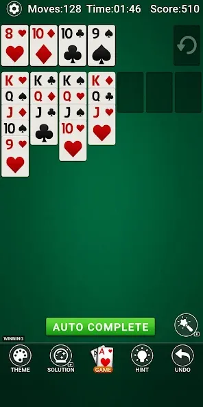 Скачать взлом Solitaire Classic - 2024 [MOD: без рекламы и подсказки доступны] — скриншот 5