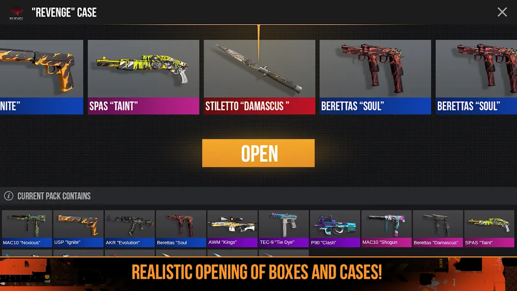 Скачать Case Opener: Skins Simulator [MOD: бесконечные монеты и все скины] — скриншот 5
