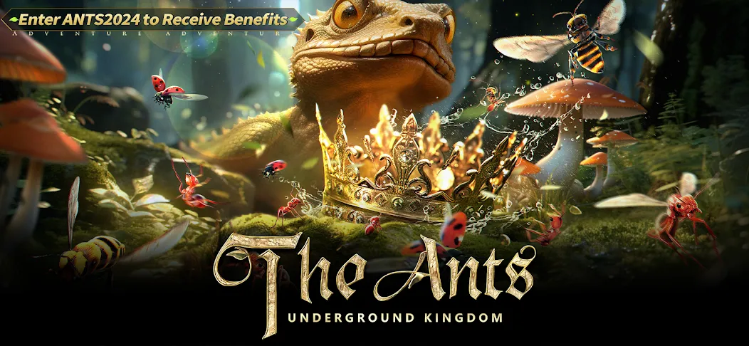 Скачать The Ants: Underground Kingdom [MOD: безлимитные ресурсы и ускоренное развитие] на телефон — скриншот 1