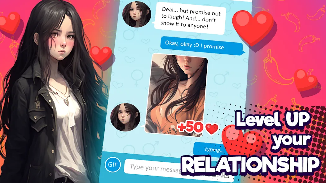 Anime Girlfriend - AI Chat [MOD: безлимитные сообщения и премиум функции] — Скачать бесплатно (APK) — скриншот 2