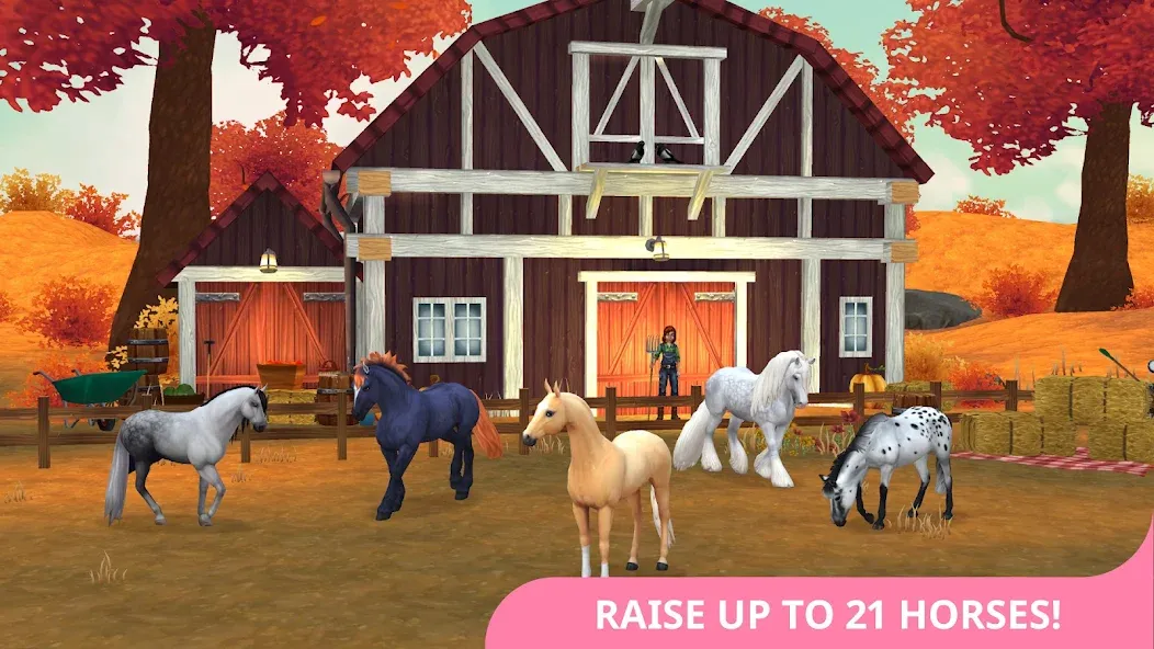 Скачать Star Stable Horses [MOD: безлимитные деньги и все лошади] на телефон — скриншот 3