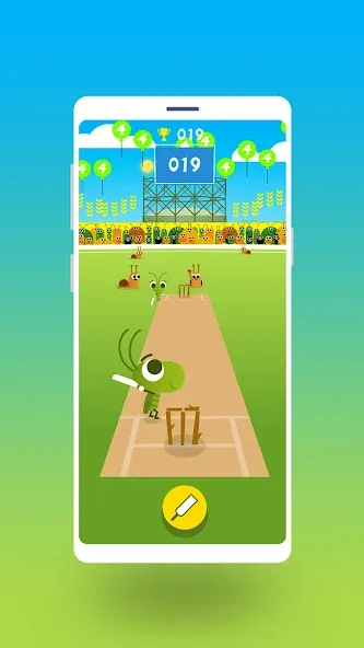 Скачать Cric Game - Doodle Cricket [MOD: безлимитные монеты и открытые уровни] — скриншот 1