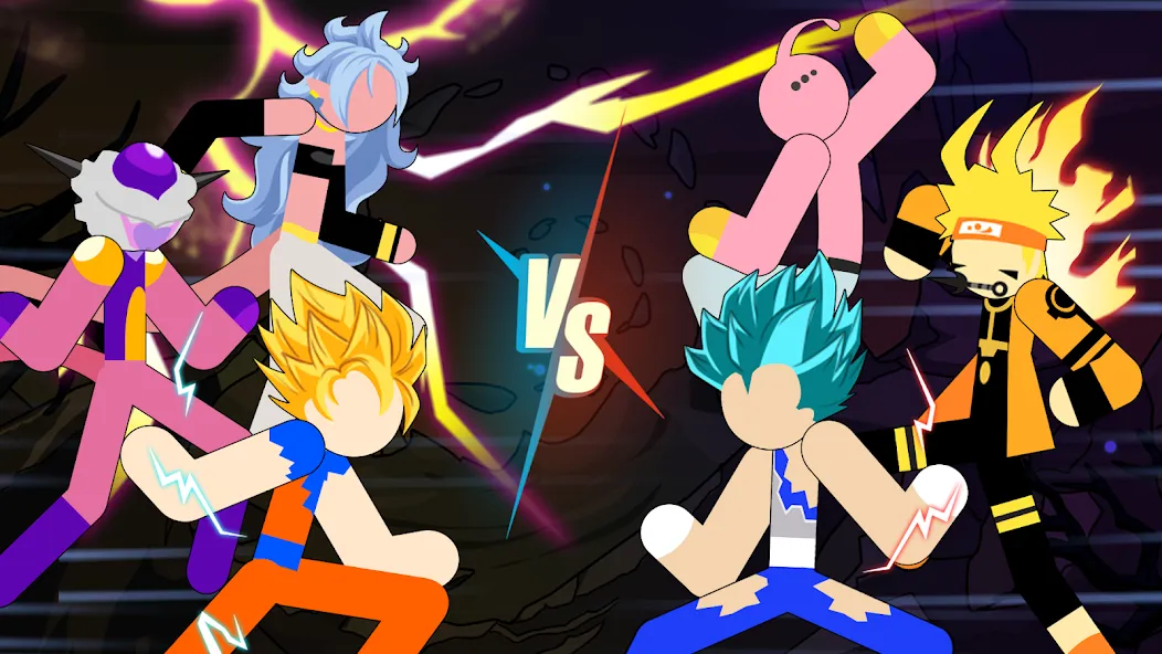 Stickman Dragon Fight - Super [MOD: безлимитные деньги и энергия] (Бесплатно / APK) — скриншот 4