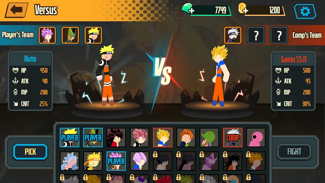 Stickman Dragon Fight - Super [MOD: безлимитные деньги и энергия] (Бесплатно / APK) — скриншот 5