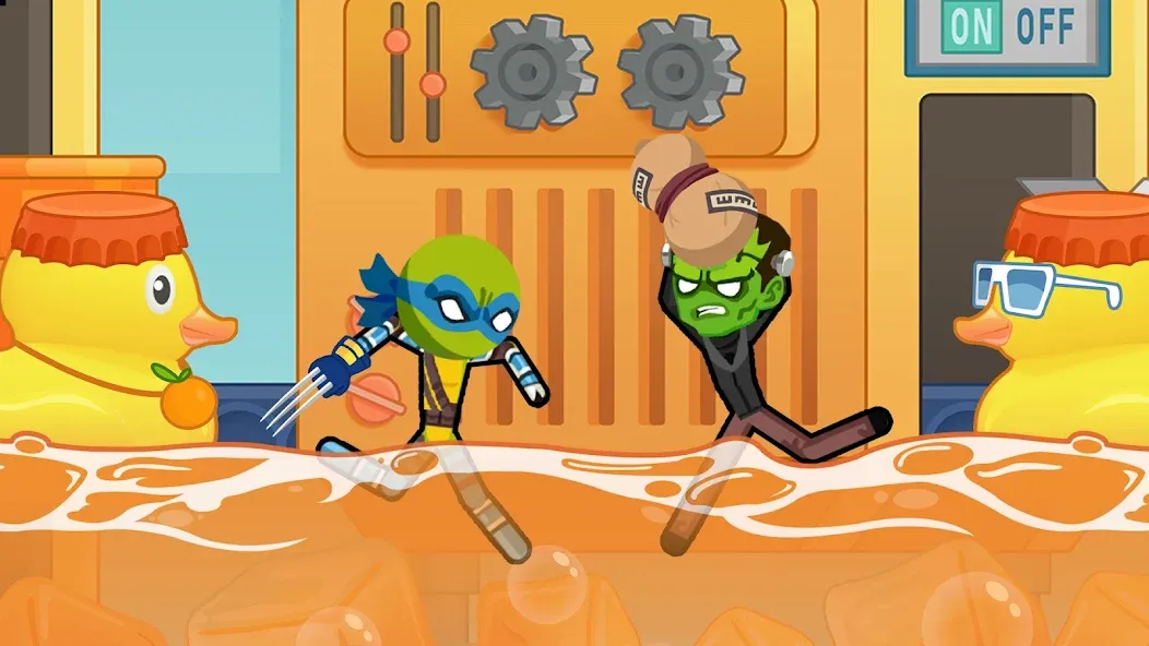Stick Hero Fight Clash [MOD: безлимитные монеты и усиленный герой] на Андроид — скриншот 3