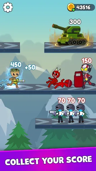 Stick Shooter: Battle Game [MOD: безлимитные патроны и здоровье] последняя версия — скриншот 2