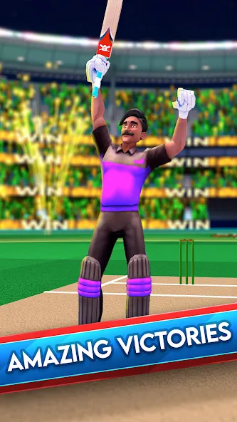 Скачать взлом Stick Cricket Clash [MOD: безлимитные монеты и энергия] — скриншот 4