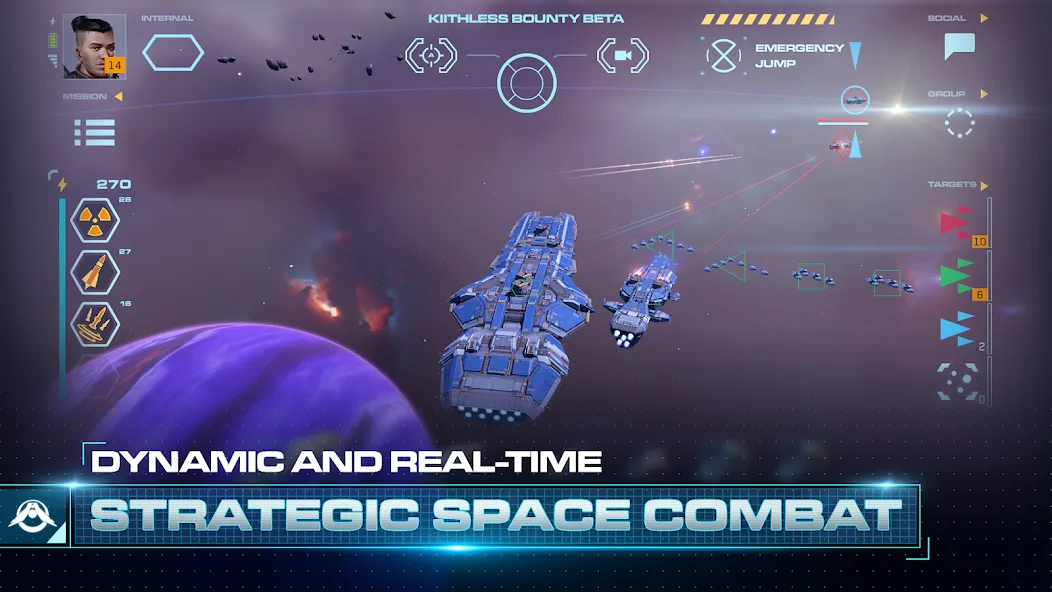 Скачать Homeworld Mobile: Sci-Fi MMO [MOD: безлимитные ресурсы и открытые корабли] на телефон — скриншот 2