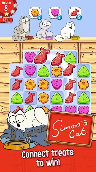 Simon’s Cat Crunch Time [MOD: безлимитные жизни и монеты] на Андроид — скриншот 1